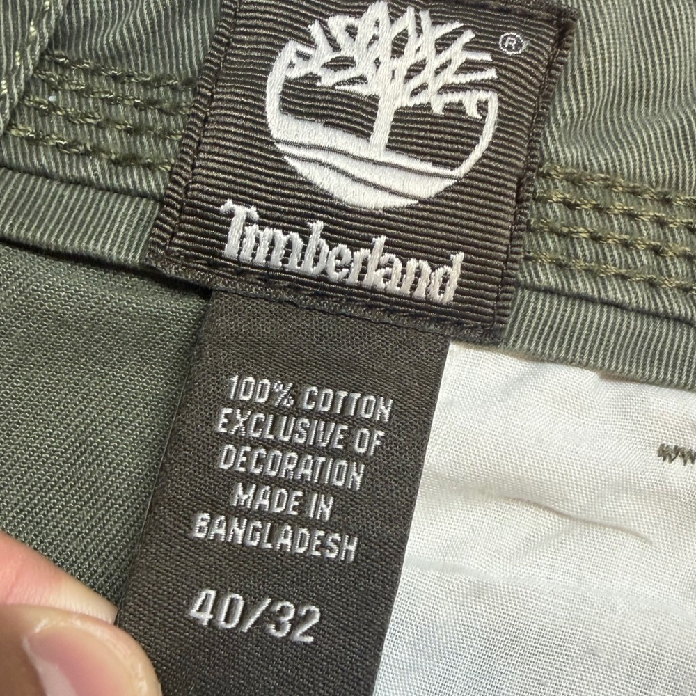 NWT Timberland Straight Fit Mens 40x32 Grape Leaf Green Cotton Chino Work Pants - Picture 6 of 11